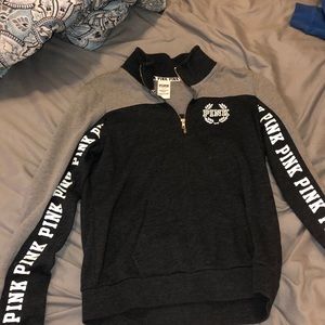 Vs pink 1/4 zip